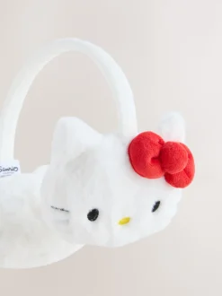 Crème/Rouge - Cache-oreilles Hello Kitty