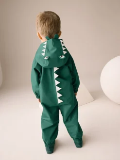 Crocodile vert - Combinaison imperméable doublée de polaire (3mths-7yrs)