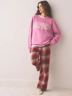 Croissant rose - sweat