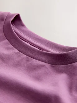 Croissant violet - T-shirt oversize imprimé graphique (3-16ans)