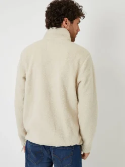 Écru - Ajustement régulier - Sweat-shirt Threadbare Borg coupe décontractée