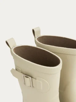 Écru - Bottes de bien-être doublées KIDLY By MORI en coton