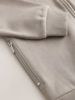 Écru - Chandail zippé à Col cheminée (3-16ans)