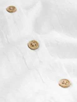 écru - Chemisier à volants à manches longues (3-16ans)