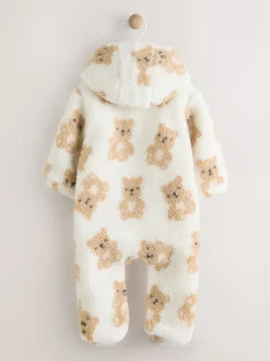 Écru - Combinaison bébé imprimée Bear Borg All Over (0-18mois)