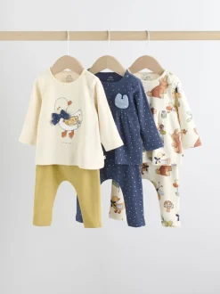 écru - Ensemble haut à manches longues et leggings 6 pièces (0mois-3ans)
