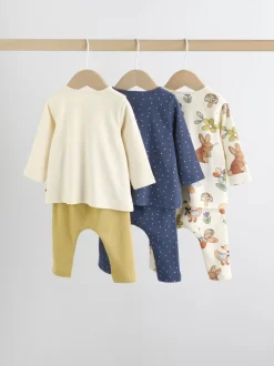 écru - Ensemble haut à manches longues et leggings 6 pièces (0mois-3ans)