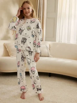 écru - Hello Kitty Lot de 1 pyjamas en polaire confortables (3-16ans)