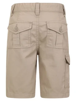 Écru - Mountain Warehouse Kids 100Short cargo en coton à 100