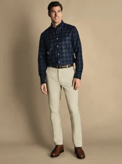 Écru - Pantalon chino Charles Tyrwhitt Classic Fit Ultimate sans fer