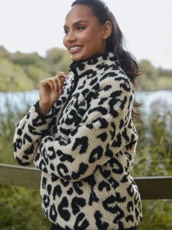 Écru - South Beach Borg Veste Quarter Zip