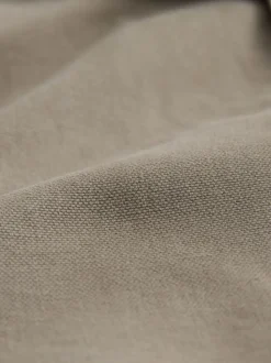 écru - Surchemise veste-chemise en toile à col en velours côtelé