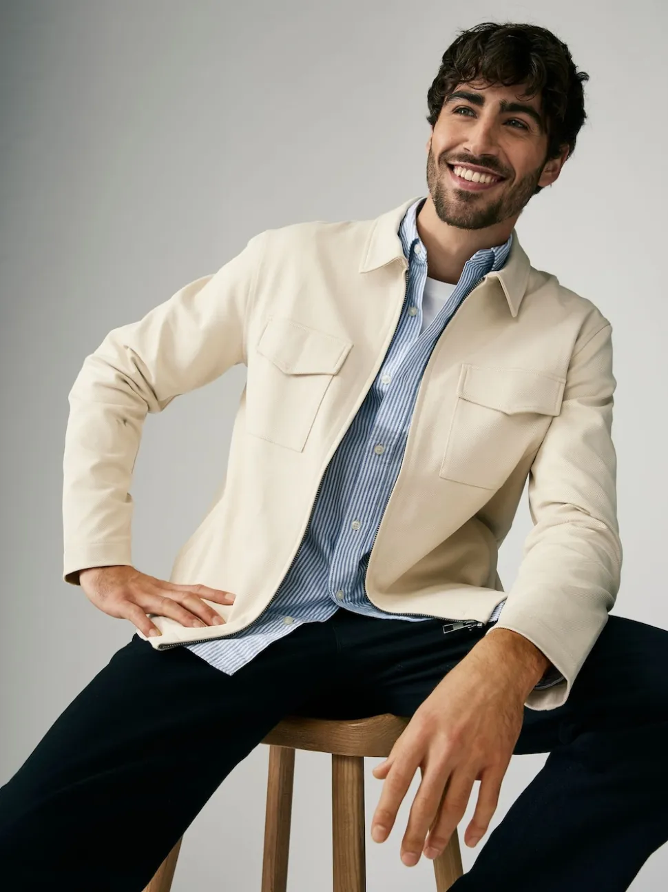 écru - Veste Jersey