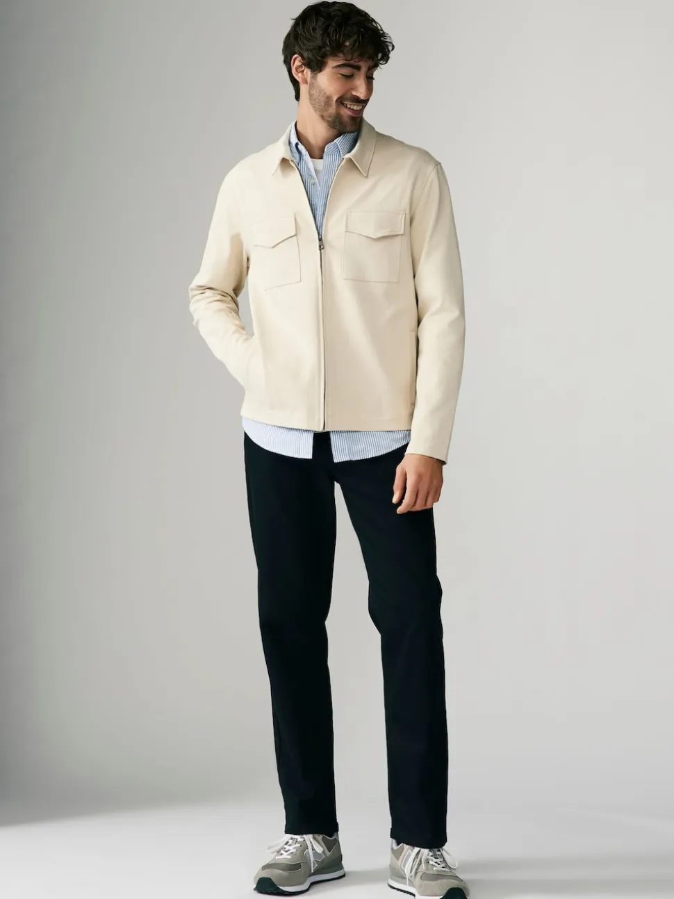 écru - Veste Jersey