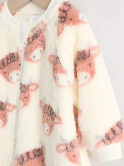 Écru Hamish - Combinaison de nuit épaisse en polaire bébé