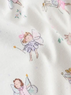 Écru motif fée - Bodysuits Manches courtes 5 Pack