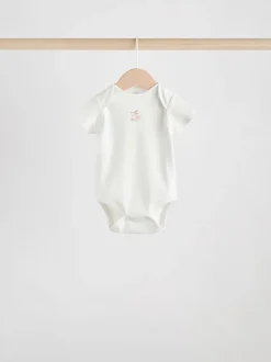 Écru motif fée - Bodysuits Manches courtes 5 Pack