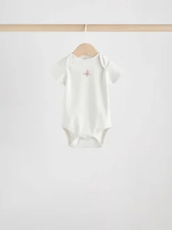 Écru motif fée - Bodysuits Manches courtes 5 Pack