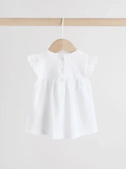 Écru motif fée - Ensemble 2 Pieces à Manches courtes avec BÉBÉ et Leggings (0mois-2ans)