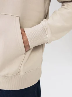 Écru neutre - Sweat à capuche à enfiler - Licence graphique Hokusai