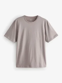 Écru/Bleu/Vert/Neutre Mushroom/Gris/Pierre - Ajustement régulier - Lot de t-shirts essentiels en coton 6