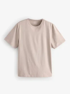 Écru/Bleu/Vert/Neutre Mushroom/Gris/Pierre - Ajustement régulier - Lot de t-shirts essentiels en coton 6