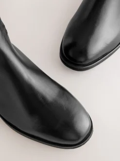 Cuir noir - Bottes d’équitation plates Forever Comfort®