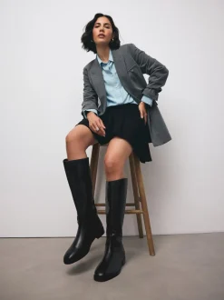 Cuir noir - Bottes d’équitation Forever Comfort® Coupe standard avec mollet large