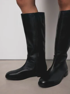 Cuir noir - Bottes d’équitation plates Forever Comfort®