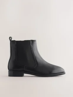 Cuir noir - Bottines Chelsea ultra confortables