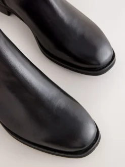 Cuir noir - Bottines Chelsea ultra confortables