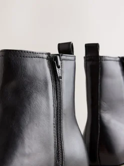 Cuir noir - Bottines Chelsea ultra confortables