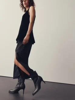 Cuir noir - Bottines Forever Comfort® froncées