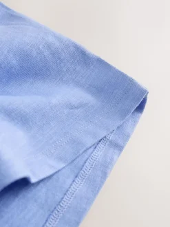 Cupcake bleu - T-shirt brodé à manches courtes (3mois à7ans)