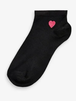 Cœur - Lot de 5 paires de chaussettes de sport à motif