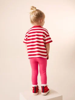 Cœur rouge - Leggings embellis (3mths-7yrs)