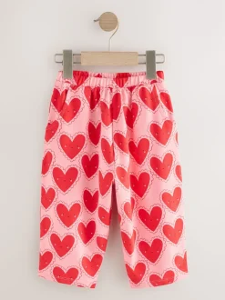Cœur rouge - Pantalons Coupe ballon texturés (3mths-7yrs)