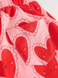 Cœur rouge - Pantalons Coupe ballon texturés (3mths-7yrs)