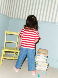 Cœur rouge - T-shirt Manches courtes (3mths-7yrs)