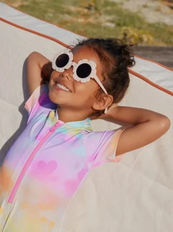 Cœurs arc-en-ciel ombrés - Maillot de bain Sunsafe (3mths-10yrs)