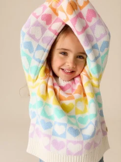 Cœurs arc-en-ciel pastel - Little Bird by Jools Oliver pull color block en maille