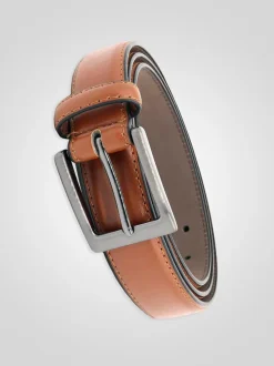 D555 ANTHONY Bord à boucle carrée cousu en faux 2.7 Ceinture en cuir d’une largeur cm