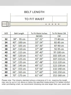 D555 ANTHONY Bord à boucle carrée cousu en faux 2.7 Ceinture en cuir d’une largeur cm