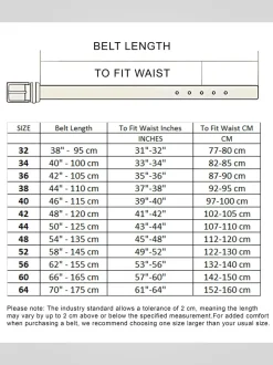 D555 ARCHIE Ceintures de jean en cuir à boucle antique 3.9cm Largeur
