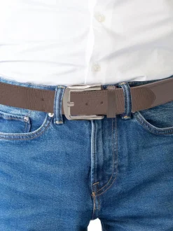 D555 HARRYSON Large boucle Fausse 3.9cm Ceinture large en cuir