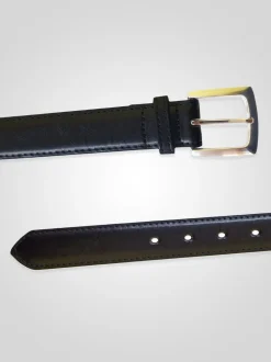 D555 LEWIS Ceinture de pantalon en cuir à boucle carrée 2.9cm Largeur