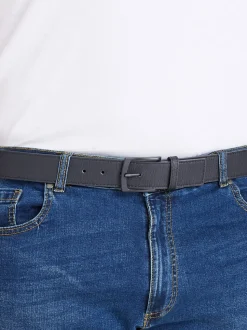 D555 ONZY Matt Buckled Faux 3.8cm Ceinture large en cuir