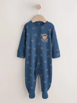 Daddys bleu marine Little Cub - Bébé Family Combinaison de nuit (0-2yrs)