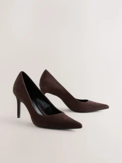 Daim marron chocolat - Chaussures de milieu de terrain en cuir