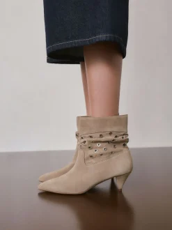 Daim neutre - Bottes Forever Comfort® avec ornements